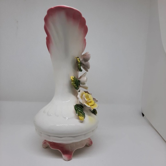 5 For $20.00 Vintage Decorative Pitcher Pink, Blue and Yellow flowers - Picture 3 of 14